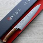 佐治武士 牛刀 240mm1 佐治武士 牛刀 240mm VG10鋼 31層鎳染大馬士革 沙漠鐵木柄