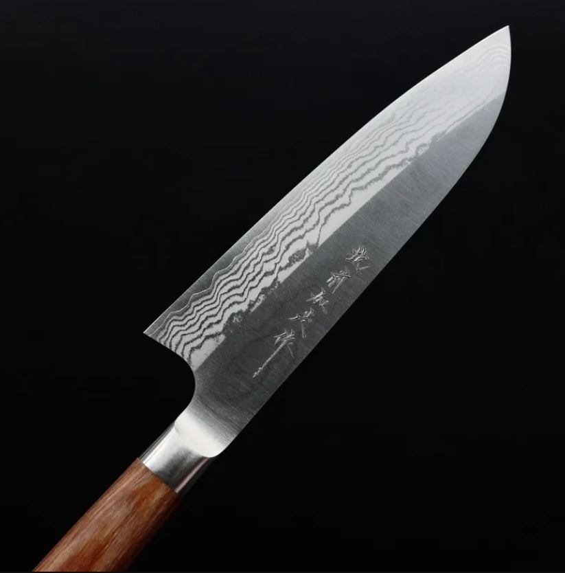 加茂勝康 三德刀 170mm VG10鋼 大馬士革 (2) 加茂勝康 三德刀 170mm VG10鋼<br>大馬士革