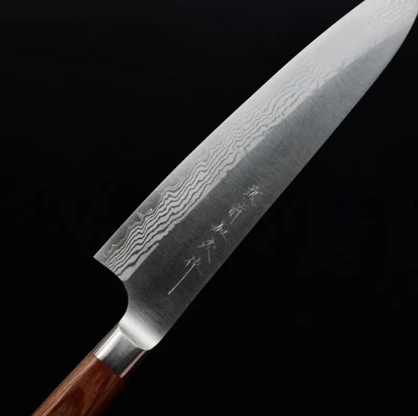 加茂勝康 牛刀 210mm VG10鋼 大馬士革