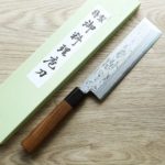 擷取1 北岡英雄 薄刃/菜切 165mm 白紙鋼 墨流