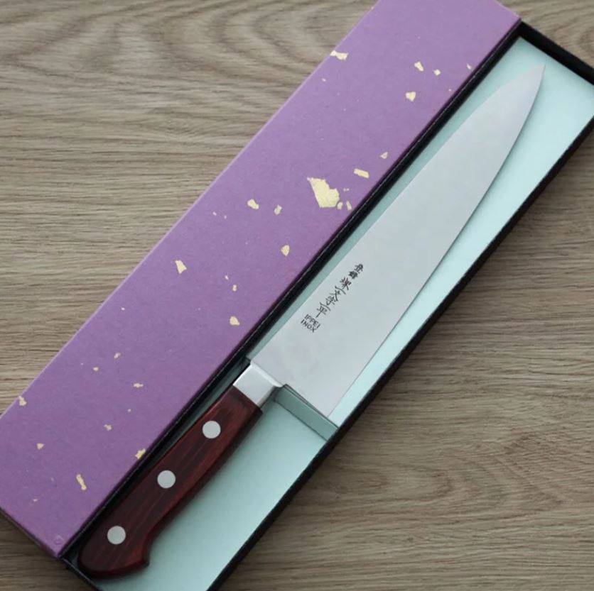 高橋楠 堺一文字 牛刀 210mm (1) 高橋楠 堺一文字一平 牛刀 210mm 瑞典鋼