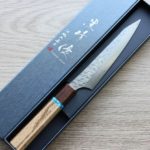 黑崎優 閃光 鋭 蔬果刀 130mm SG2粉末HSS鋼 綠松石環柄