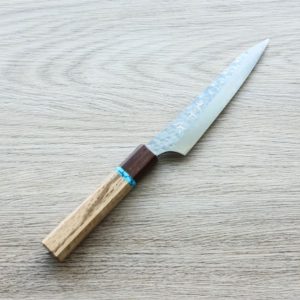 黑崎優 閃光 鋭 蔬果刀 130mm SG2粉末HSS鋼 綠松石環柄