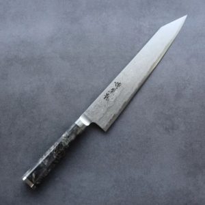 龍泉刃物 煌黑龍 牛刀 240mm1 龍泉刃物 煌黑龍 牛刀 240mm SG2粉末HSS鋼 99層鎳染大馬士革