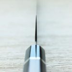 3 中川打刃物 牛刀 210mm 青一鋼 酸洗墨流/明神研磨