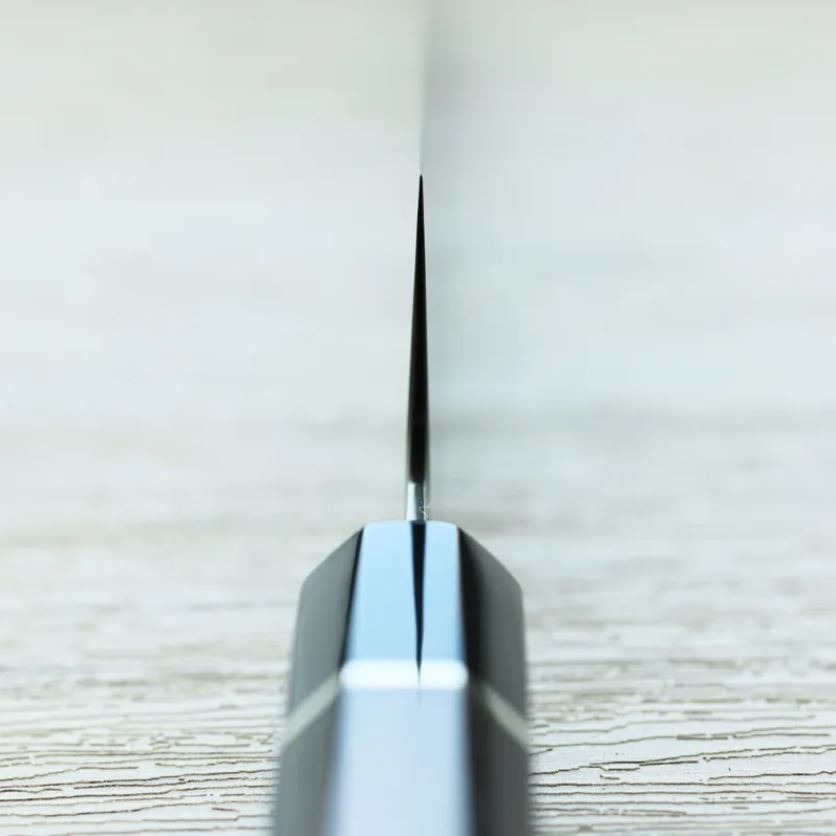 3 中川打刃物 牛刀 210mm 青一鋼 酸洗墨流/明神研磨