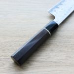 5 中川打刃物 牛刀 210mm 青一鋼 酸洗墨流/明神研磨