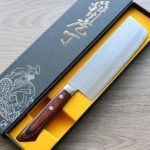 1 增谷訓生 寬版菜切 165mm VG10鋼 刻流