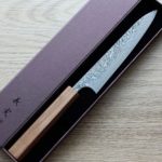 1 加藤義実 蔬果刀 150mm SG2粉末HSS鋼 黑染鎳 大馬士革