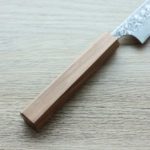 2 加藤義実 蔬果刀 150mm SG2粉末HSS鋼 黑染鎳 大馬士革