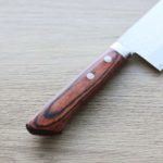 3 增谷訓生 寬版菜切 165mm VG10鋼 刻流