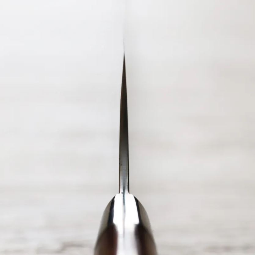 4 佐治武士 文化刀 180mm 青紙鋼 有色大馬士革 沙漠鐵木柄