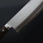 5 增谷訓生 寬版菜切 165mm VG10鋼 刻流