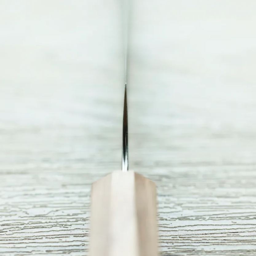 5 加藤義実 蔬果刀 150mm SG2粉末HSS鋼 黑染鎳 大馬士革