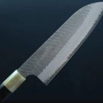 三德 180mm (3) 二唐刃物 三德 180mm SG2粉末HSS鋼 磨鎚目