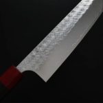 加藤義實 水波 切付牛刀 210mm<br> SG2粉末HSS鋼
