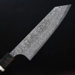 文化 170mm (2) 加藤義実 文化 170mm VG10 黑染鎳大馬士革 穩定樺木柄