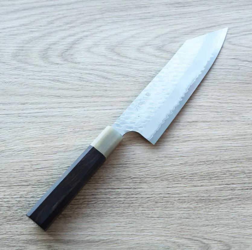 文化 180mm (1) 二唐刃物 文化 180mm SG2粉末HSS鋼 磨鎚目