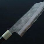 文化 180mm (3) 二唐刃物 文化 180mm SG2粉末HSS鋼 磨鎚目