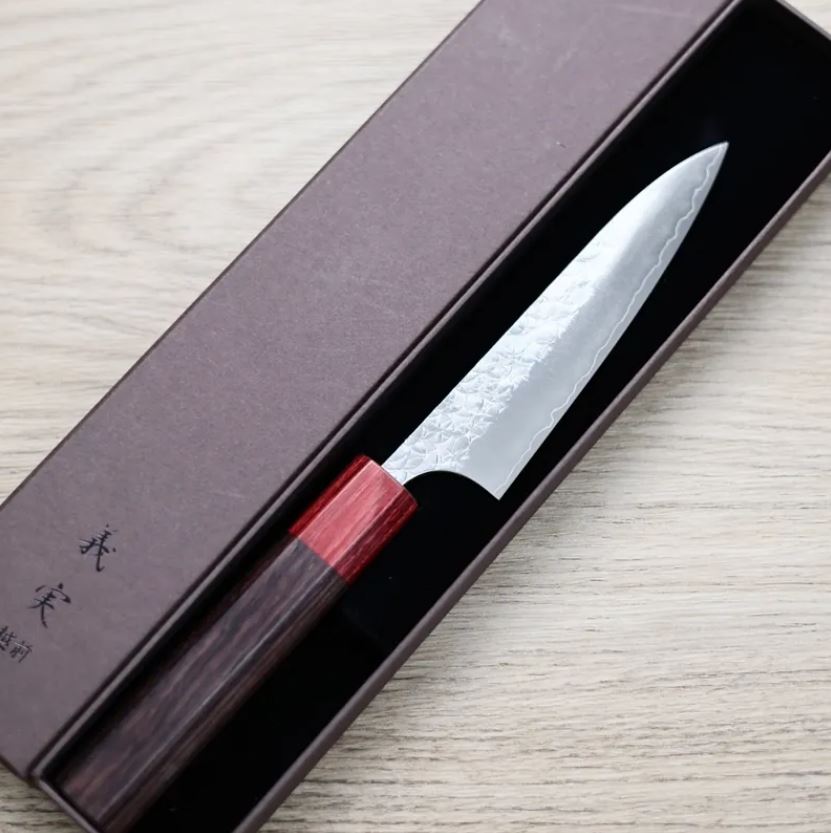 蔬果刀 120 (2) 加藤義實 水波 蔬果刀 120mm<br>SG2粉末HSS鋼