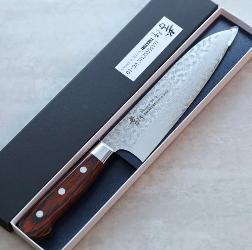 堺孝行 三德 180mm VG10鋼 33層鎚目大馬士革 洋柄