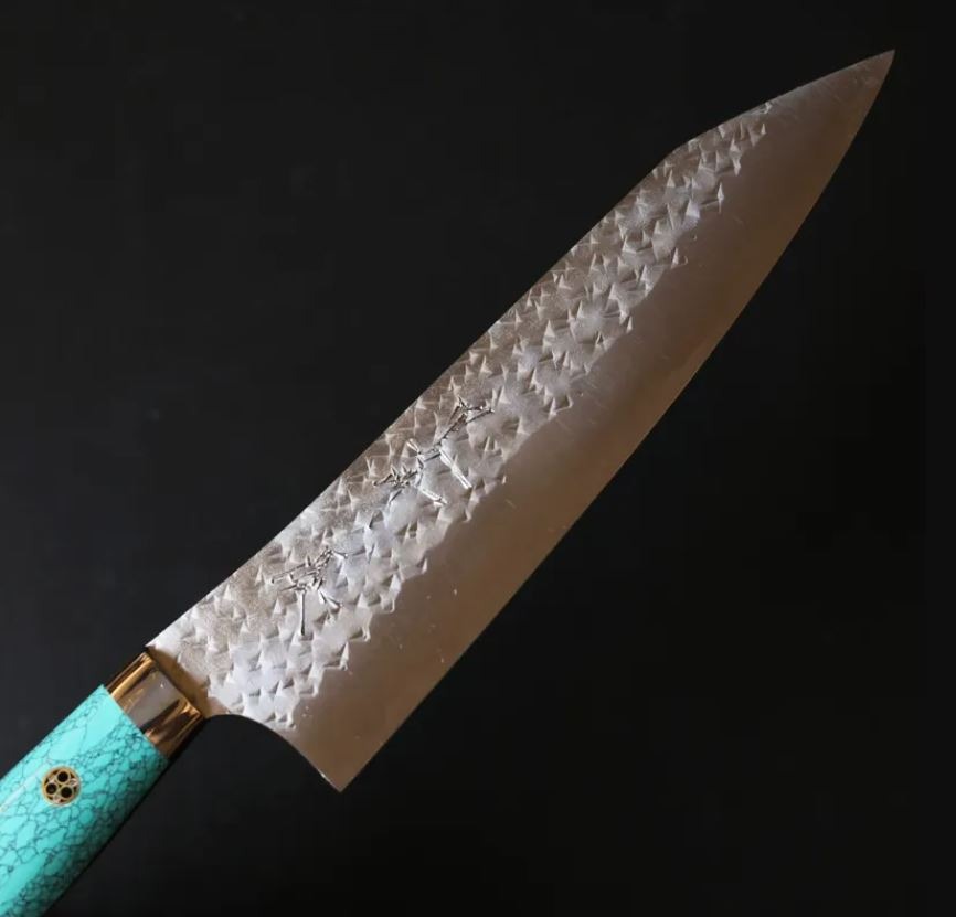 黑崎優 閃光 牛刀 180mm SG2粉末HSS鋼 綠松石洋柄