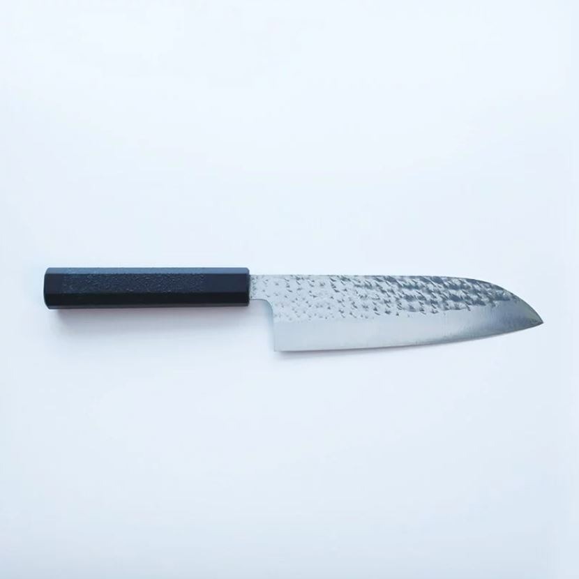 藍包丁 閃光藍天目 三德刀 165mm SG2鋼