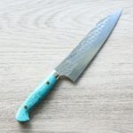 黑崎優 閃光 牛刀 180mm SG2粉末HSS鋼 綠松石洋柄