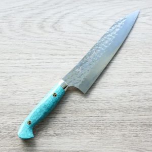 黑崎優 閃光 牛刀 180mm SG2粉末HSS鋼 綠松石洋柄