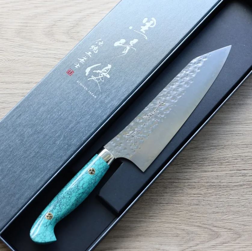 黑崎優 閃光 文化刀 165mm SG2粉末HSS鋼 綠松石洋柄