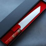 甲鉄 柴田崇行 牛刀 210mm SG2粉末HSS鋼 漆塗柄限定松竹