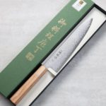 1 関龍作 牛刀 210mm VG10鋼 33層大馬士革 和柄