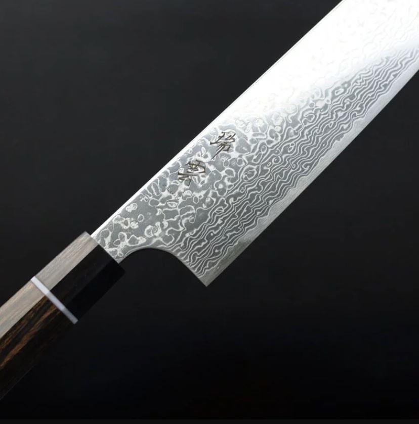 2 関兼次 瑞雲 三德刀 180mm SG2粉末綱/附刀鞘 大馬士革