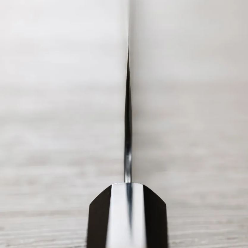 3 二唐刃物 切付牛刀 240mm VG10鋼 磨鎚目