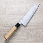 切付牛刀 240mm (1) 二唐刃物 切付牛刀 240mm VG10鋼 磨鎚目