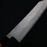 切付牛刀 240mm (3) 二唐刃物 切付牛刀 240mm VG10鋼 磨鎚目