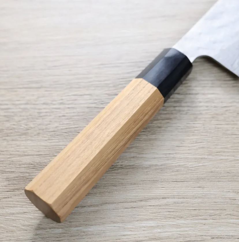 切付牛刀 240mm (4) 二唐刃物 切付牛刀 240mm VG10鋼 磨鎚目