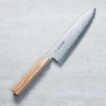 擷取 関龍作 牛刀 210mm VG10鋼 33層大馬士革 和柄