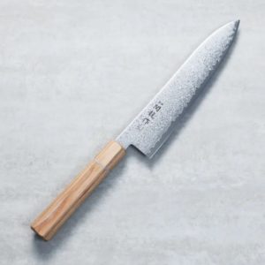 関龍作 牛刀 210mm VG10鋼 33層大馬士革 和柄