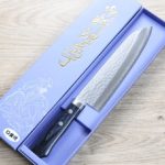 1 增谷訓生 牛刀 180mm VG1鋼 鎚目 藍柄