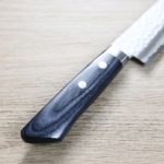 2 增谷訓生 小三德刀 130mm VG10鋼 刻流 藍柄