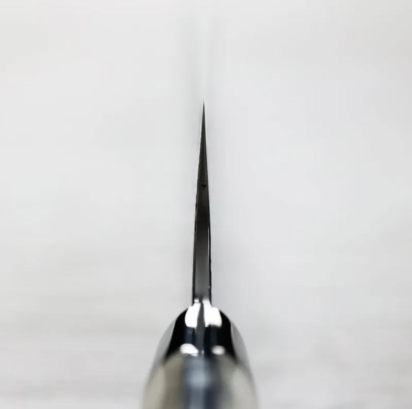 3 佐治武士 牛刀 180mm R2粉末HSS鋼 鑽石大馬士革 牛骨洋柄