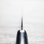 3 增谷訓生 小三德刀 130mm VG10鋼 刻流 藍柄