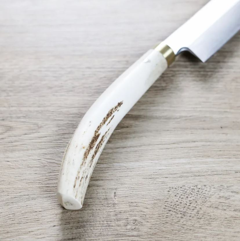 3 佐治武士 柳刃 300mm 銀三鋼 鹿角柄