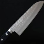 4 增谷訓生 牛刀 180mm VG1鋼 鎚目 藍柄