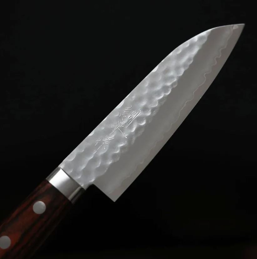 5 增谷訓生 小三德刀 130mm VG1鋼 鎚目