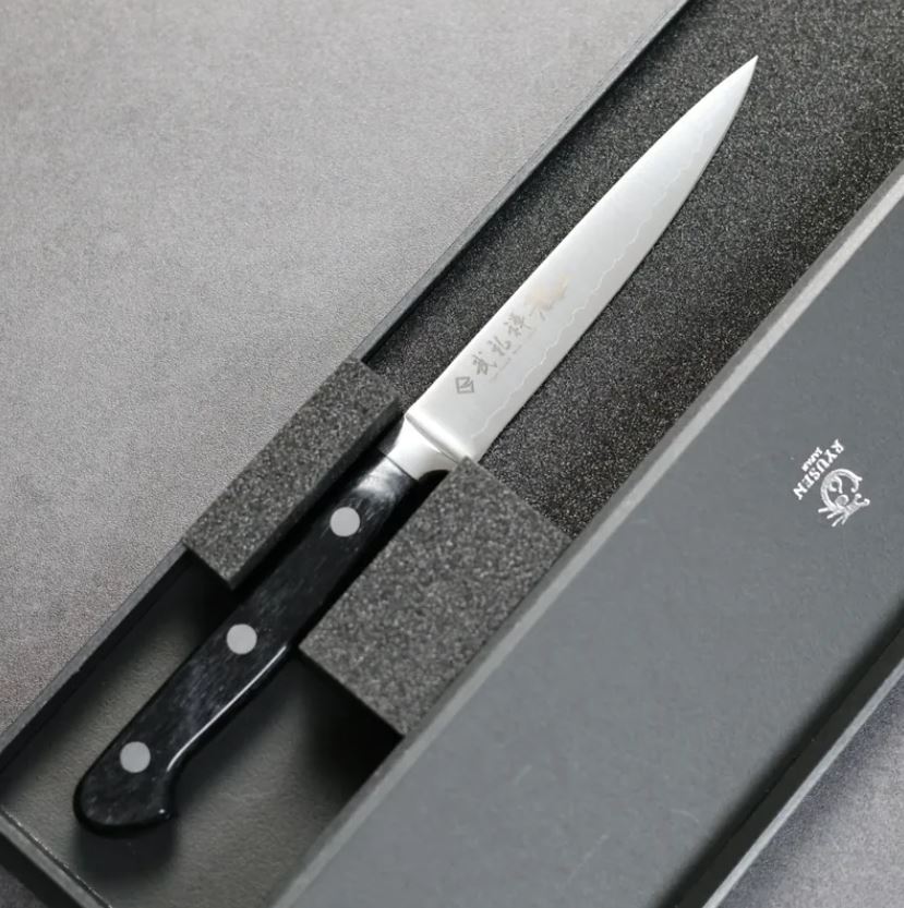 龍泉刃物 武禮禪龍 Fluting 110mm SG2/本鍛造