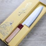 三德刀 170mm VG10鋼 彩流 和柄 (1) 增谷訓生 三德刀 170mm VG10鋼 彩流 和柄