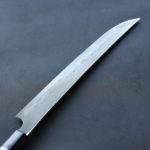 二唐刃物　本焼　白一　先丸柳刃　300 二唐刃物鍛造所 NIGARA 白紙一号 本焼 先丸柳刃 銀巻黒檀柄