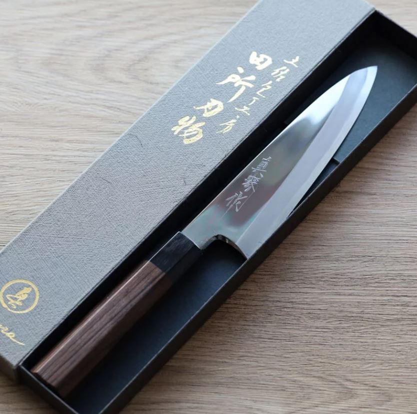 田所真琴 原創出刃 165mm 白紙鋼 鏡面